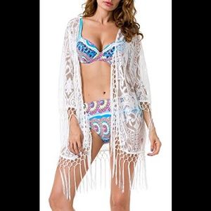 Brand new lace swim cover